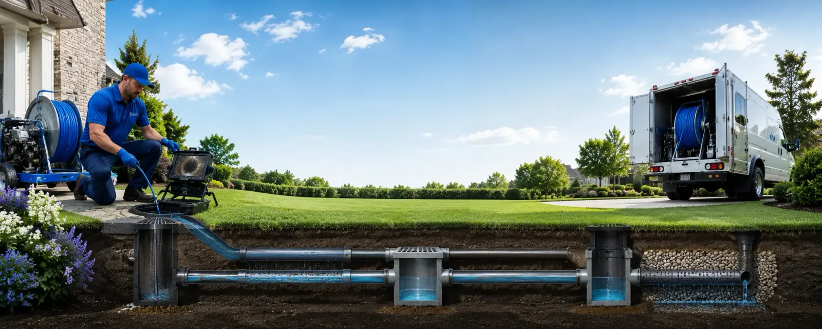 Outdoor drain cleaning information for Lockridge, IA